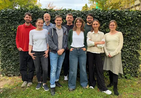 Viertes AMPEL-Partnertreffen in Dresden (v.l.n.r. Clemens Malkawi, Sandra Waske, Toralf Kirsten, Alexander Twrdik, Mario Menk, Miriam Goldammer, Martin Federbusch, Katharina Schuler, Katja Hoffmann)