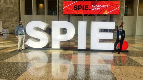 Das Foto zeigt das Logo der SPIE.