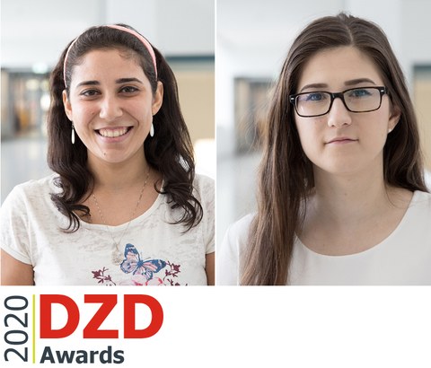 Portraits der beiden Gewinnerinnen des DZD Awards 2020: Nermeen El-Agroudy und Zuzana Marinicova 