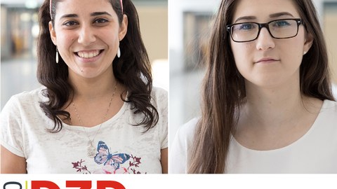 Portraits of the two winners of the DZD Award 2020: Nermeen El-Agroudy and Zuzana Marinicova 