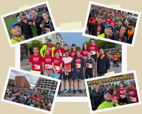 Bildcollage Teilnahme REWE Team Challenge 2025