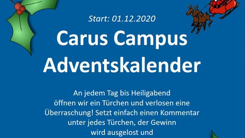 Einladung Carus Campus Adventskalender