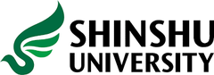 Grünes Logo mit Schriftzug Shinshu University
