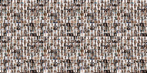 Bild mit 1000 Gesichtern