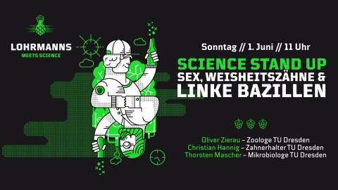Veranstaltungsplakat Lohrmanns meets Science