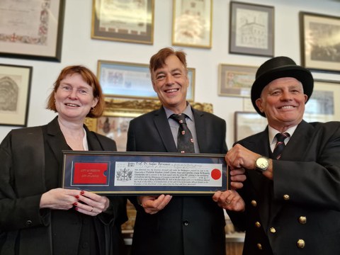 transCampus Dekan Prof. Stefan Bornstein als Freeman of the City of London ausgezeichnet