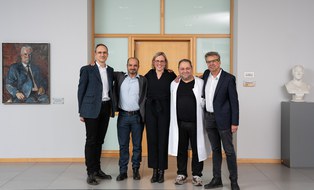 v.l.n.r.: Prof. Dr. Christian Hannig, Prof. Dr. Ali El-Armouche, Prof. Dr. Dr. Esther G. C. Troost, Prof. Dr. Ilker Eyüpoglu, Prof. Dr. Steffen Heide