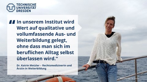 Portrait von Frau Metzler auf einem Boot