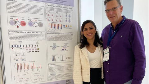 Haidy Saleh Hassan & Frank Buchholz beim EMBO Crispr-Cas Workshop
