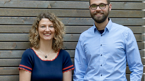 Das RecTech-Team bestehend aus Anne-Kristin Heninger und Felix Lansing, Oberkörperaufnahme