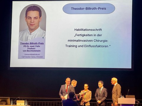 Felix v. Bechtolsheim erhält Billroth-Preis