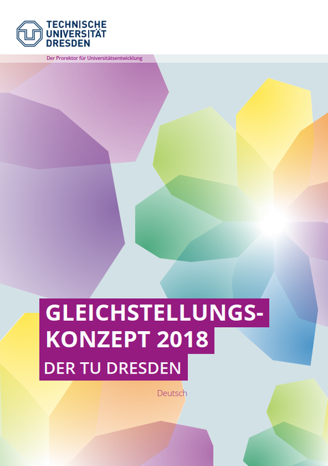 Titelbild des Gleichstellungskonzepts der TU Dresden aus dem Jahr 2018