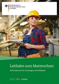 Titelblatt der Infobroschüre zum Mutterschutzgesetz des BMFSFJ 