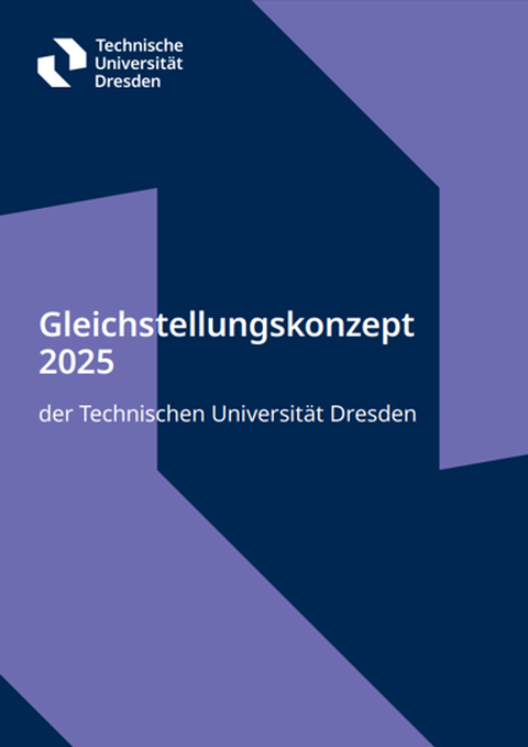 Titelblatt des Gleichstellungskonzepts 2025 der TU Dresden