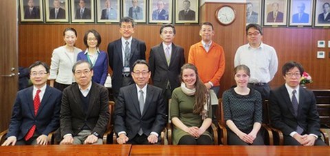 Theresa Herrmann an der Shinshu Universität