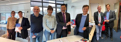 Prof Bornstein mit mit verschiedenen Vertretern des Kings College London