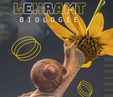 Schnecke und Blume mit Aufschrift Lehramt Biologie