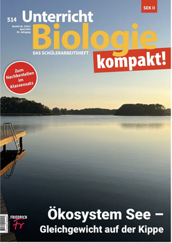 Cover einer Zeitschrift mit einem See