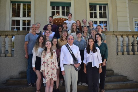 Group picture Biology in Society with Sir Gregory Winter