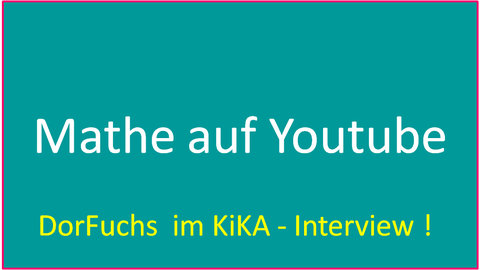 DorFuchs im KiKA-Interview