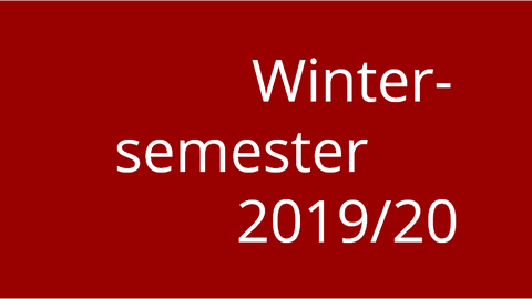 Logo Wintersemester 2019/20