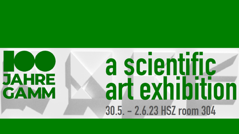 Logo zur Ausstellung: A scientific art exhibition