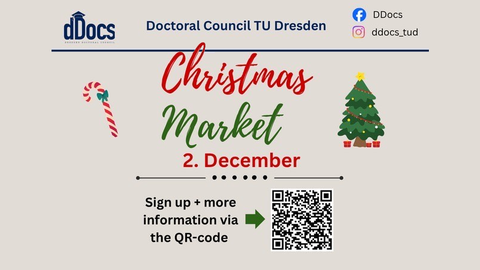 Eine Grafik zeigt den Schriftzug zum Event und einen QR-Code