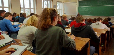 Studierende in der Vorlesung