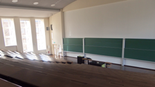 Der Mathematik-Hörsaal im Trefftz-Bau