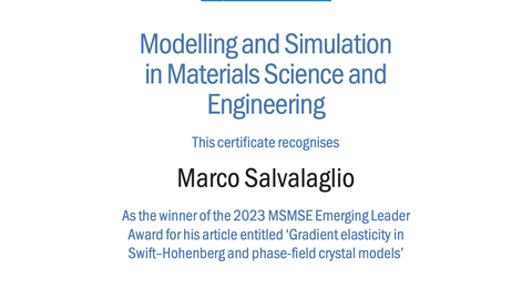 MSMSE Emerging Leader Certificate