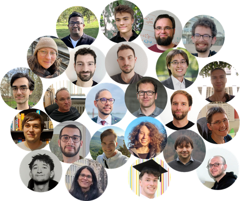 Gruppenbild Professoren und Mitarbeiter:innen