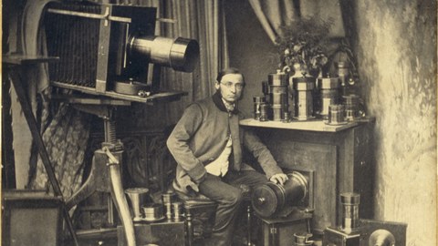 Hermann Krone in seinem Labor