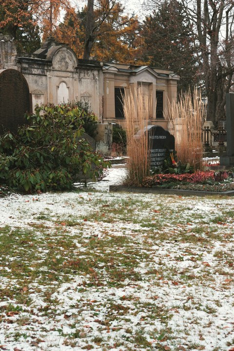 Der ehemalige Standort des Grabmals von Hermann Krone auf dem Dresdner Trinitatisfriedhof