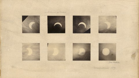 Eine Serie von Aufnahmen zur Sonnenfinsternis 1859 von Hermann Krone