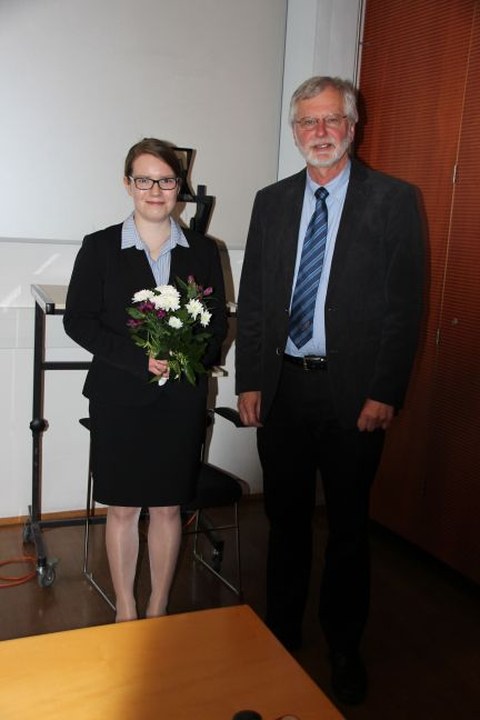 Christine Tränkner und Professor Skrotzki