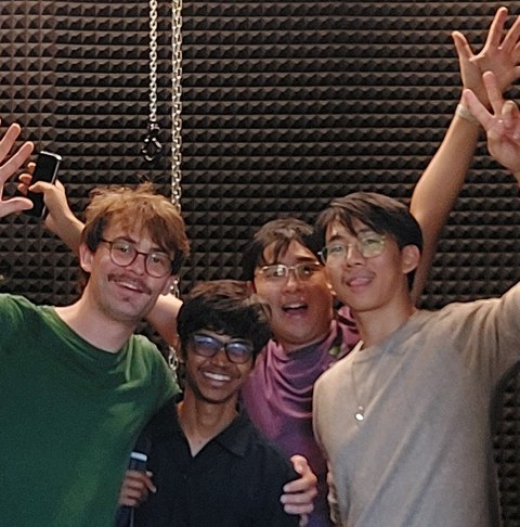 Leon, Sandip, Zehao, Yue at MPIFKF Stuttgart