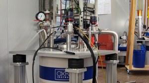 A cryostat in the lab