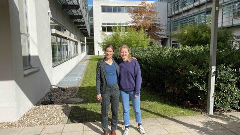 Prof. Hassinger and Meike Pfeiffer