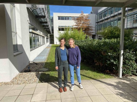 Prof. Hassinger and Meike Pfeiffer