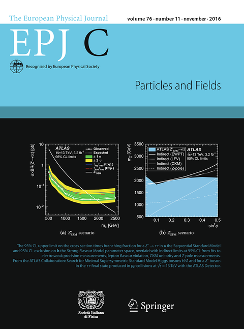 EPJC 2016 Titelseite