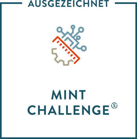 Gewinner-Logo der MINTchallenge "Neue Wege in der Wissenschaftskommunikation"