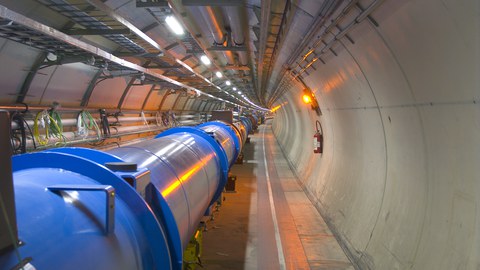 Blick in den LHC Tunnel