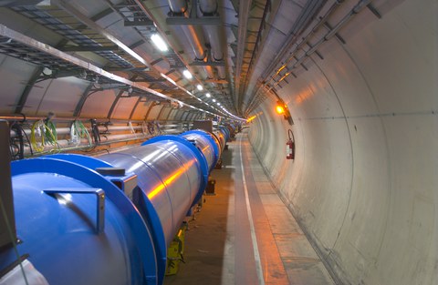 Blick in den LHC Tunnel