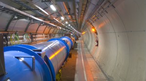 Blick in den LHC Tunnel