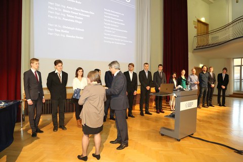Valentin Link is being awarded with the Lohrmann-Medal 2017