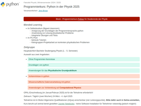 Python Proframmierkurs