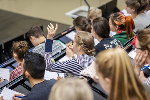 Studierende im Hörsaal