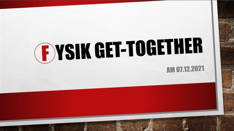 Ein Plakat mit der Einladung zum Get-Together