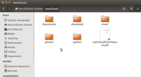 owncloud Ordner in nautilus