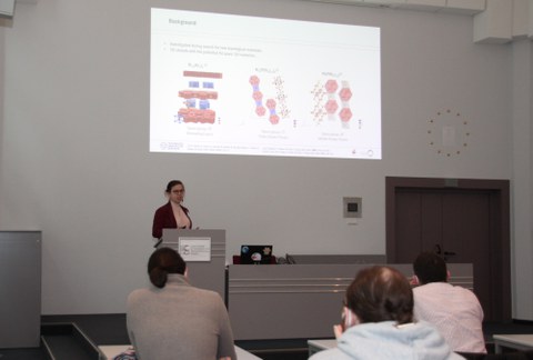 Vortragende während Symposium.